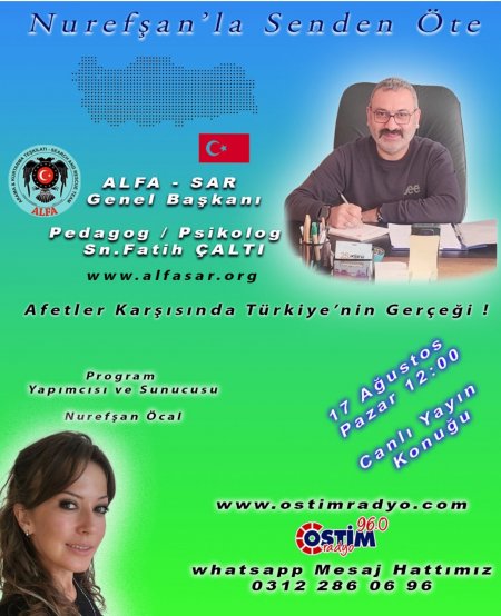 Pazar günü saat 12:00 da Ostim Radyo'dayız